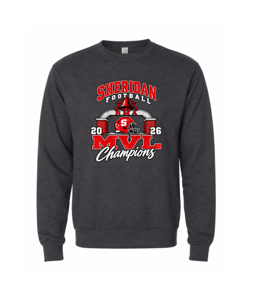 Sheridan Football MVL Champs - crewneck sweatshirt