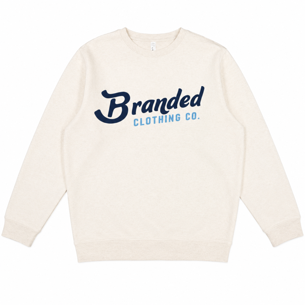 Branded Slanted crewneck sweatshirt