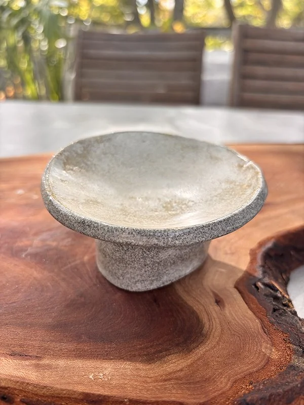 Granite Toadstool Dish