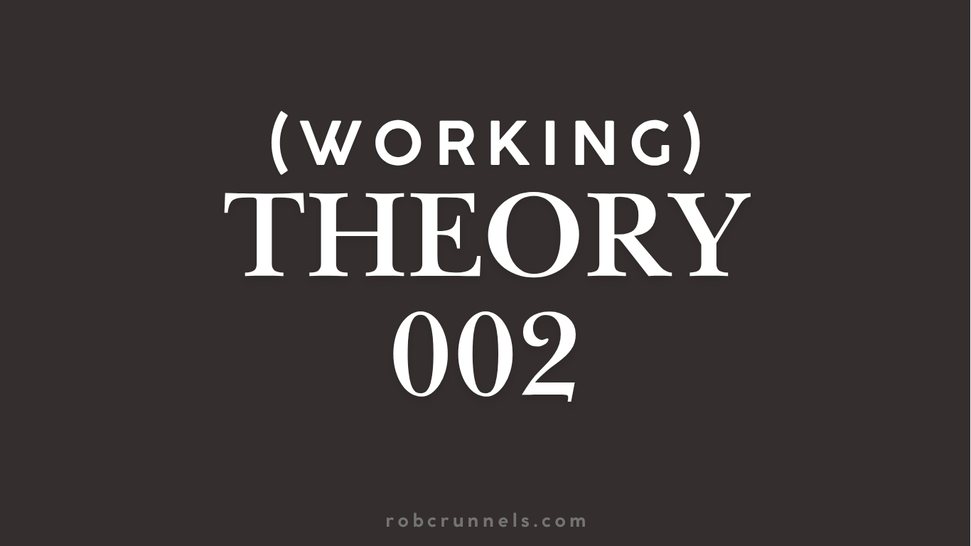 No. 002: Every format I have describes work I already did.