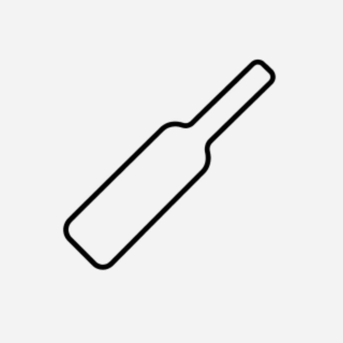 Outline drawing of a wine bottle
