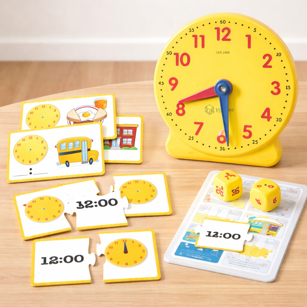 Learning Clock Time Activity Set for Kids