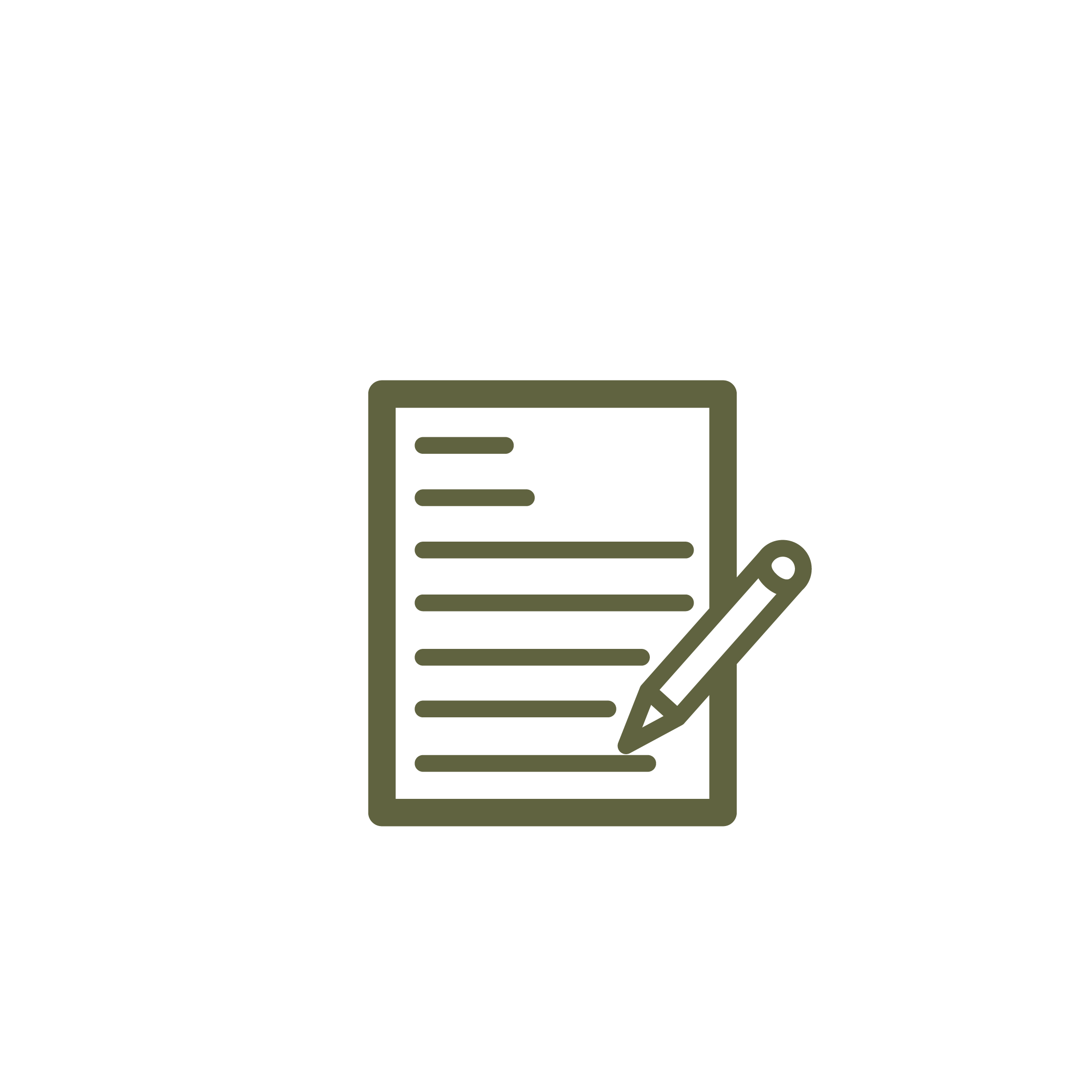 Dibujo de un documento con una lista y un lápiz, representando el tema de escritura o edición de documentos.