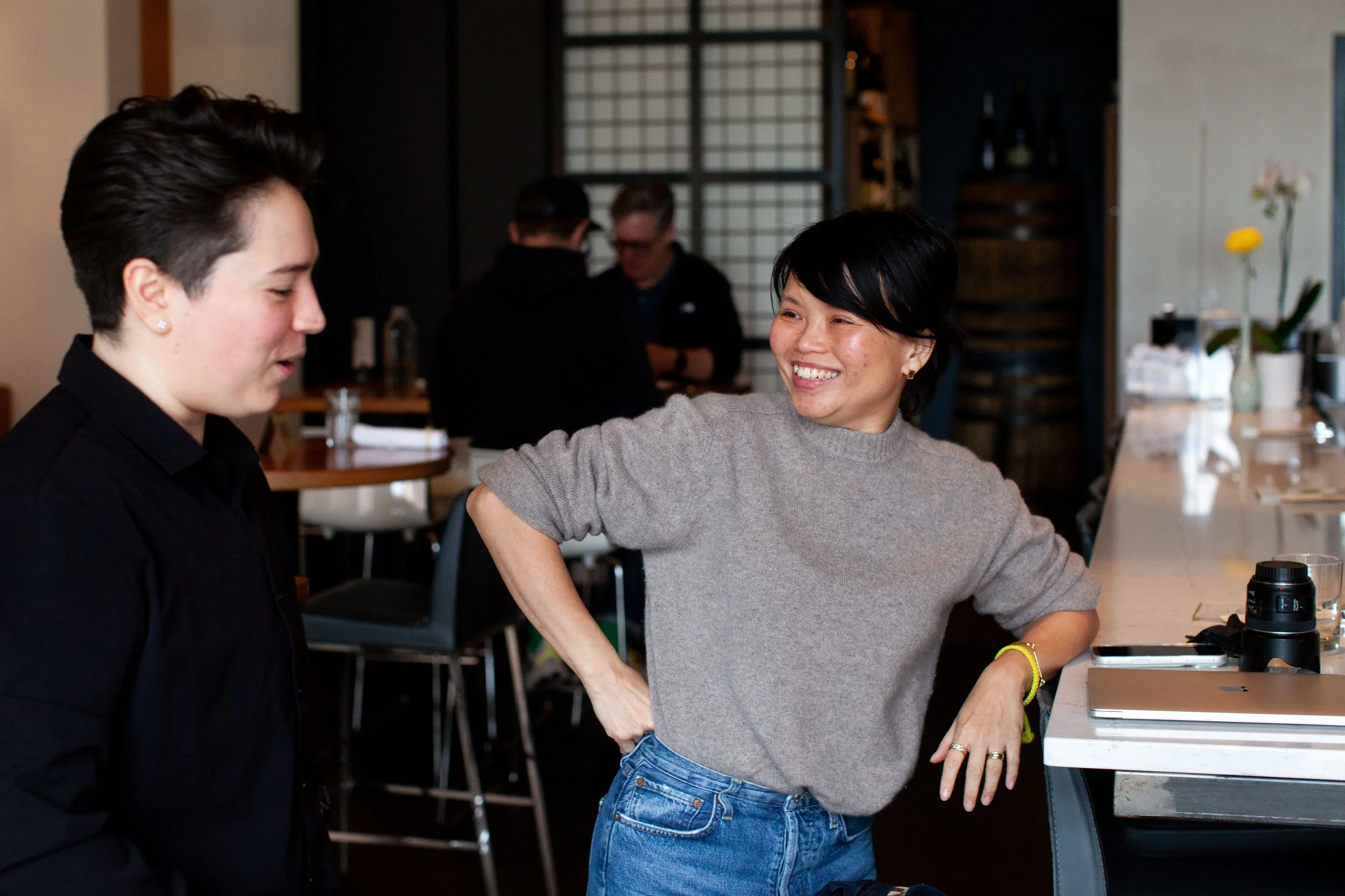 Sabai team members inside the restaurant
