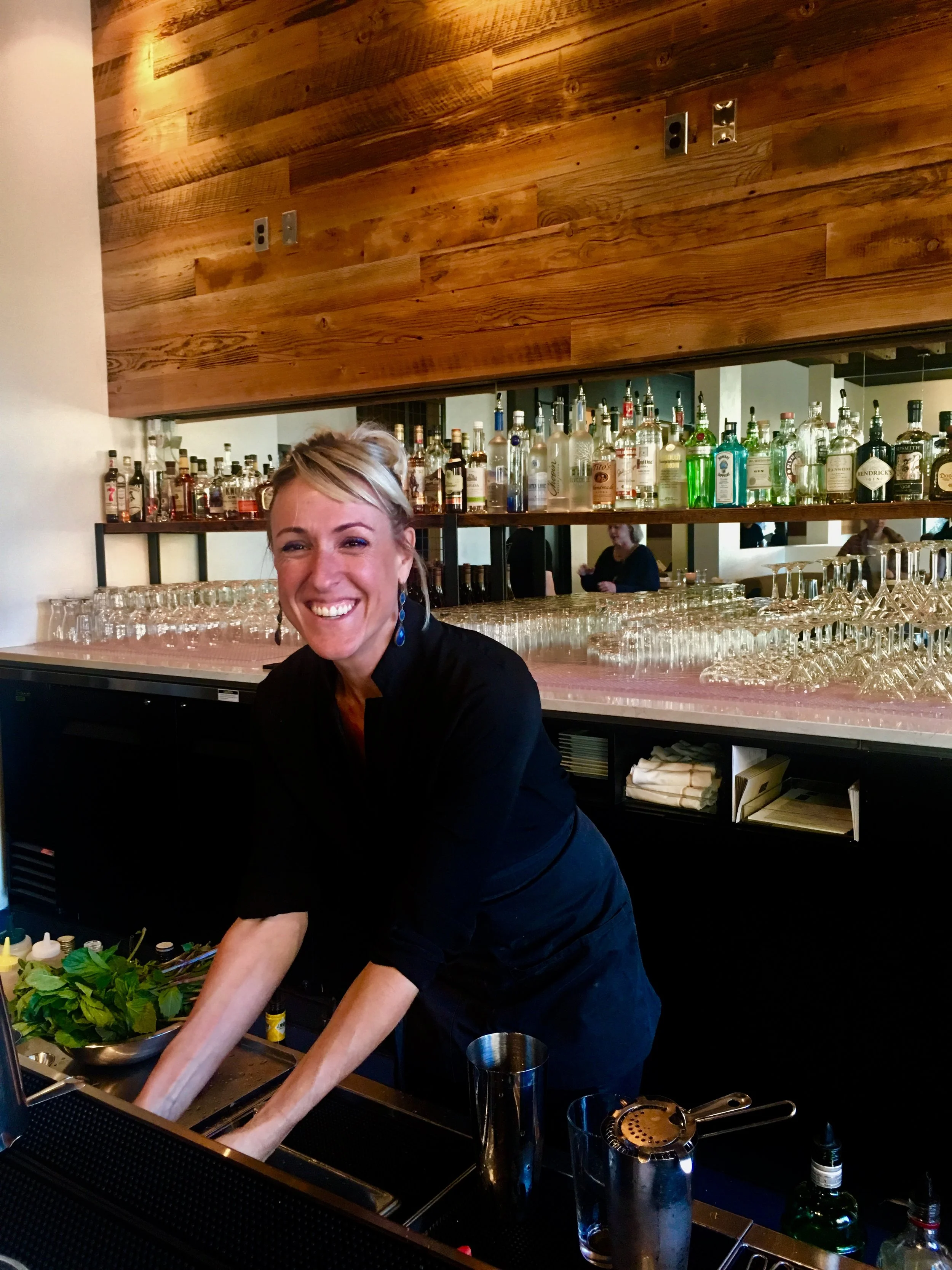 Friendly staff member at Sabai restaurant