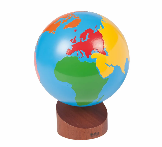 Globe of the Continents: Colored