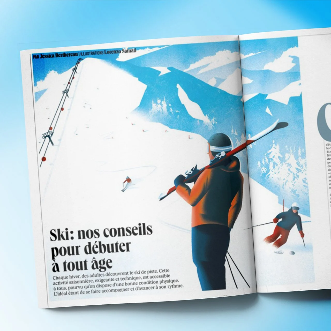 THE SKI DEBUT