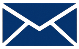 Envelope icon with dark blue background