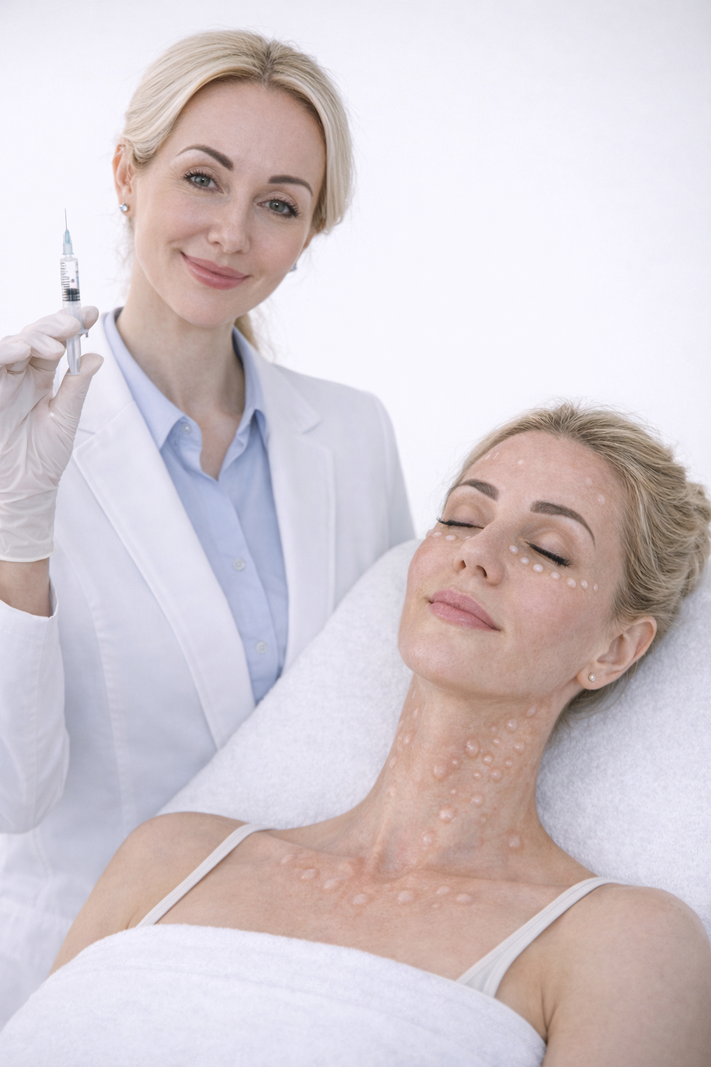 Skin booster injections at SaolSkin Swords, Dublin by Agnes, deeply hydrating and rejuvenating the skin for a natural glow.