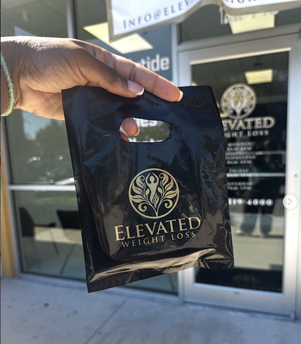 Elevated Weight Loss branded bag at Orlando clinic
