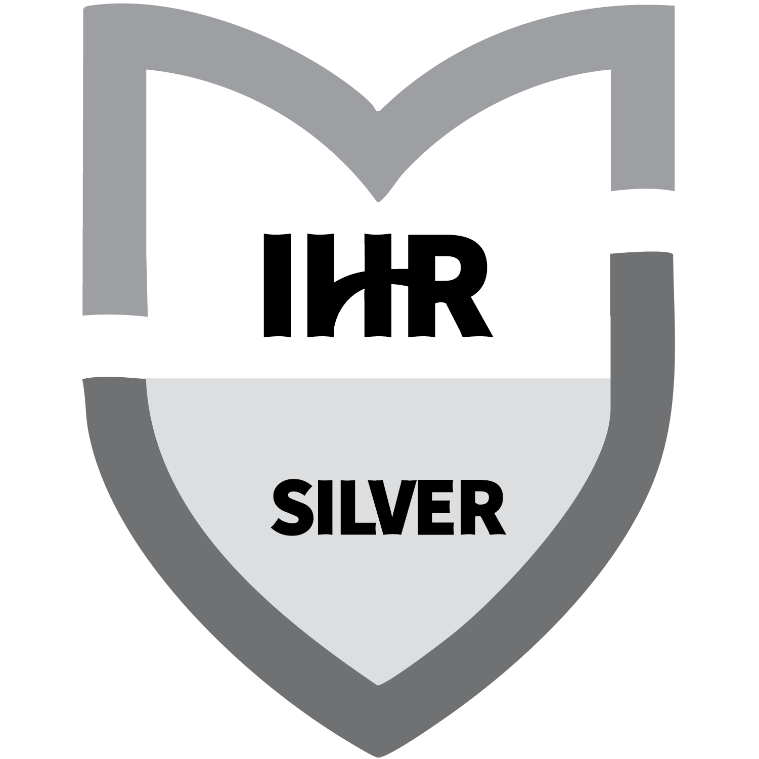 Shield-shaped icon with the word 'SILVER' in the center, indicating a metallic or achievement level.