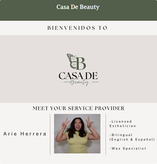 Before website design showing generic layout and unclear messaging, lacking client's brand.