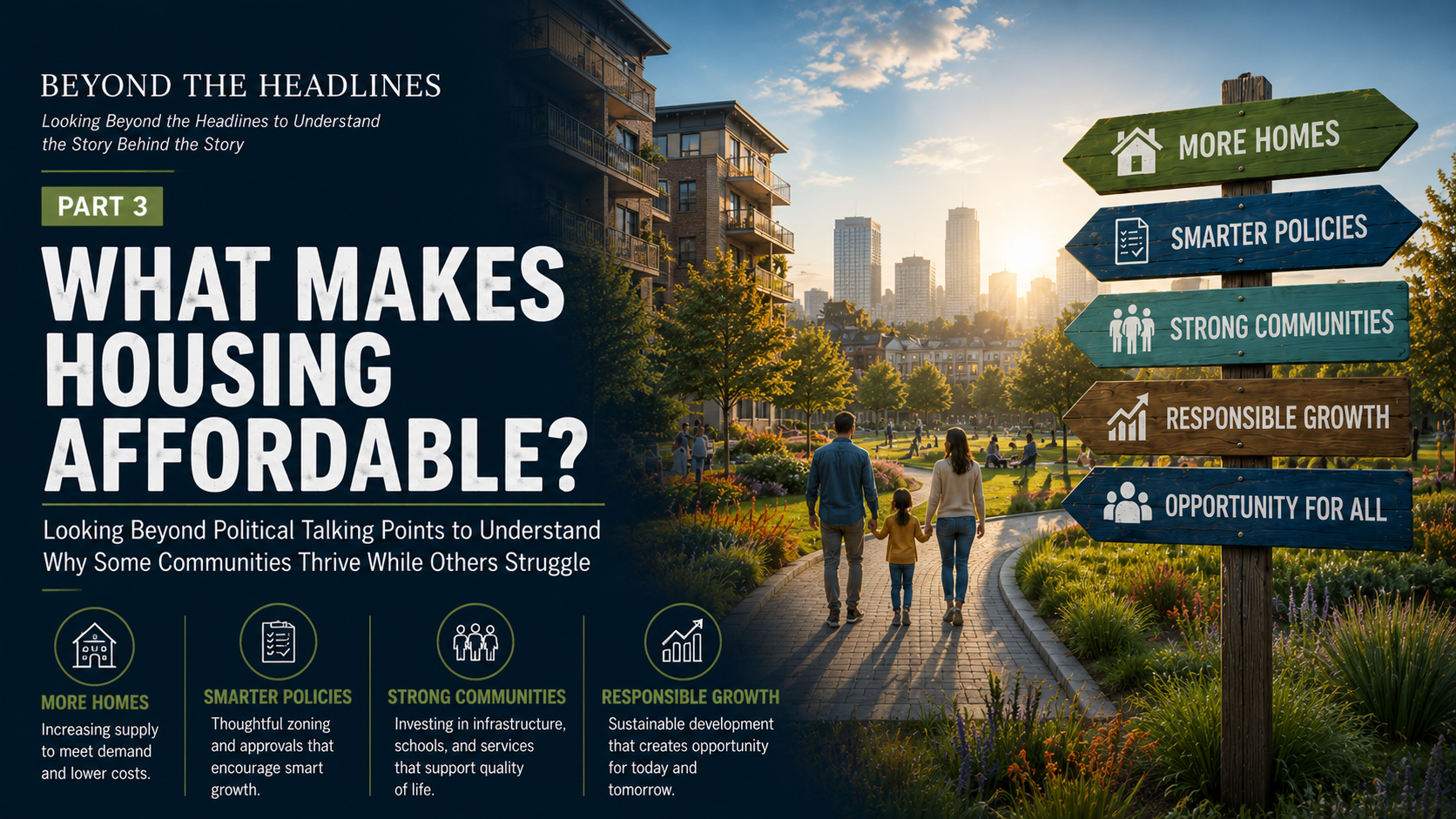 WHAT MAKES HOUSING AFFORDABLE?