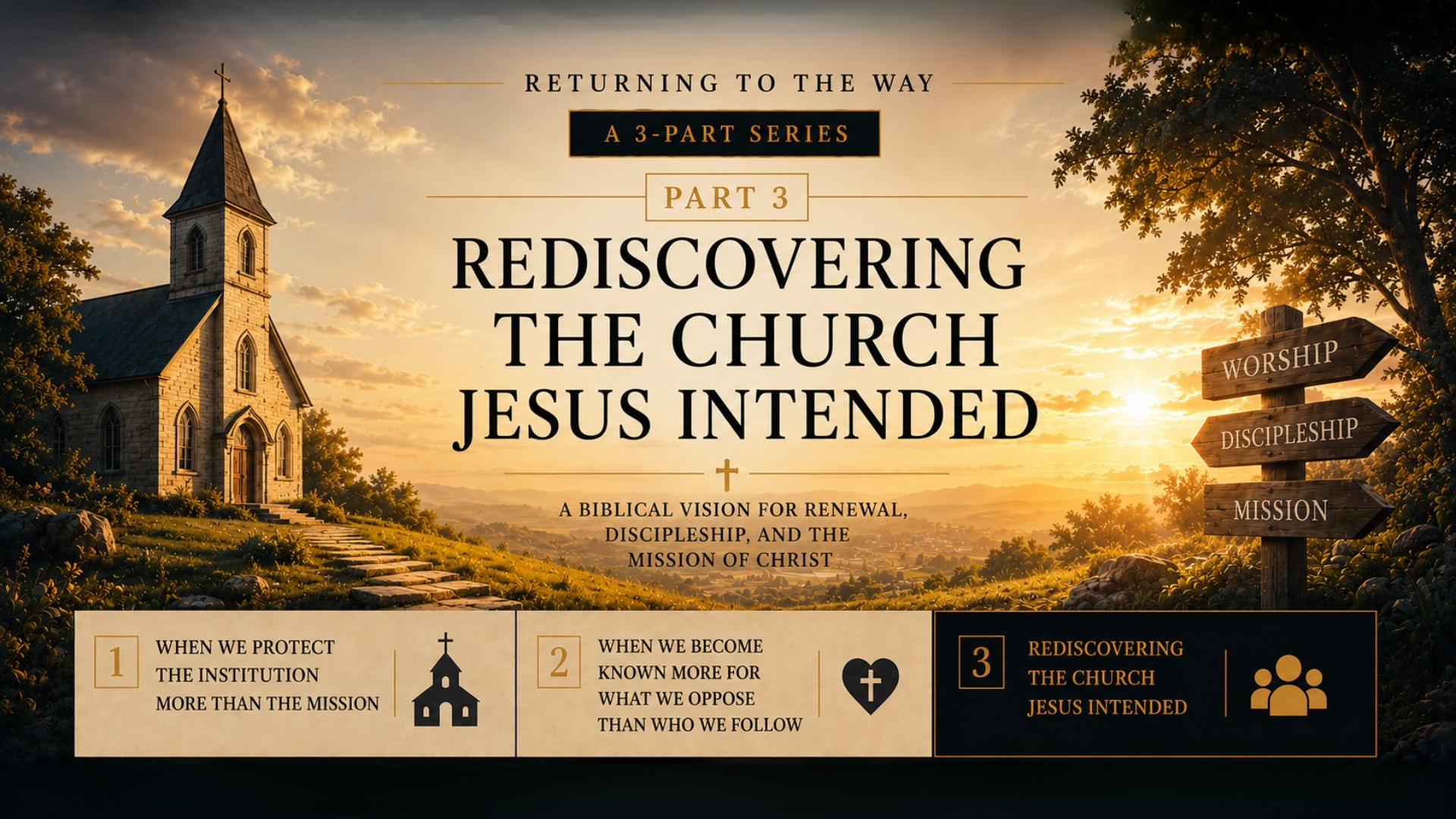Returning to the Way (Part 3): Rediscovering the Church Jesus Intended
