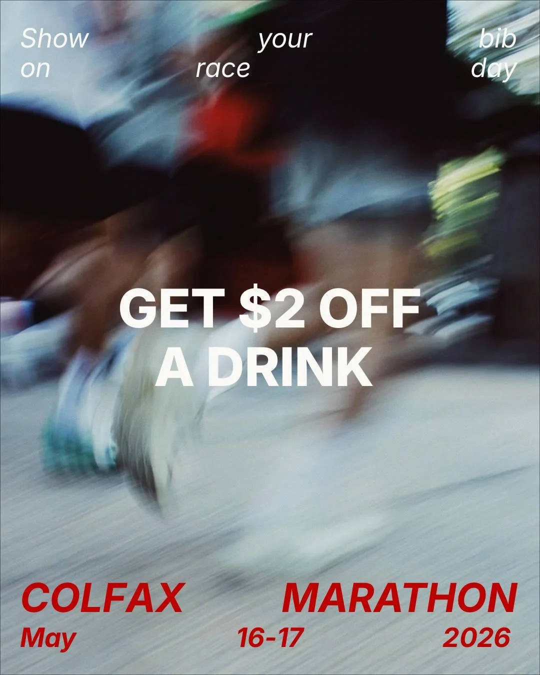 NEXT WEEK IS THE @runcolfax COLFAX MARATHON! Show us your half marathon or full marathon bib for $2 off any 16oz drink!! And for all you spectators, come stop by for a coffee or matcha before, during, or after the race! We're right on the corner of t