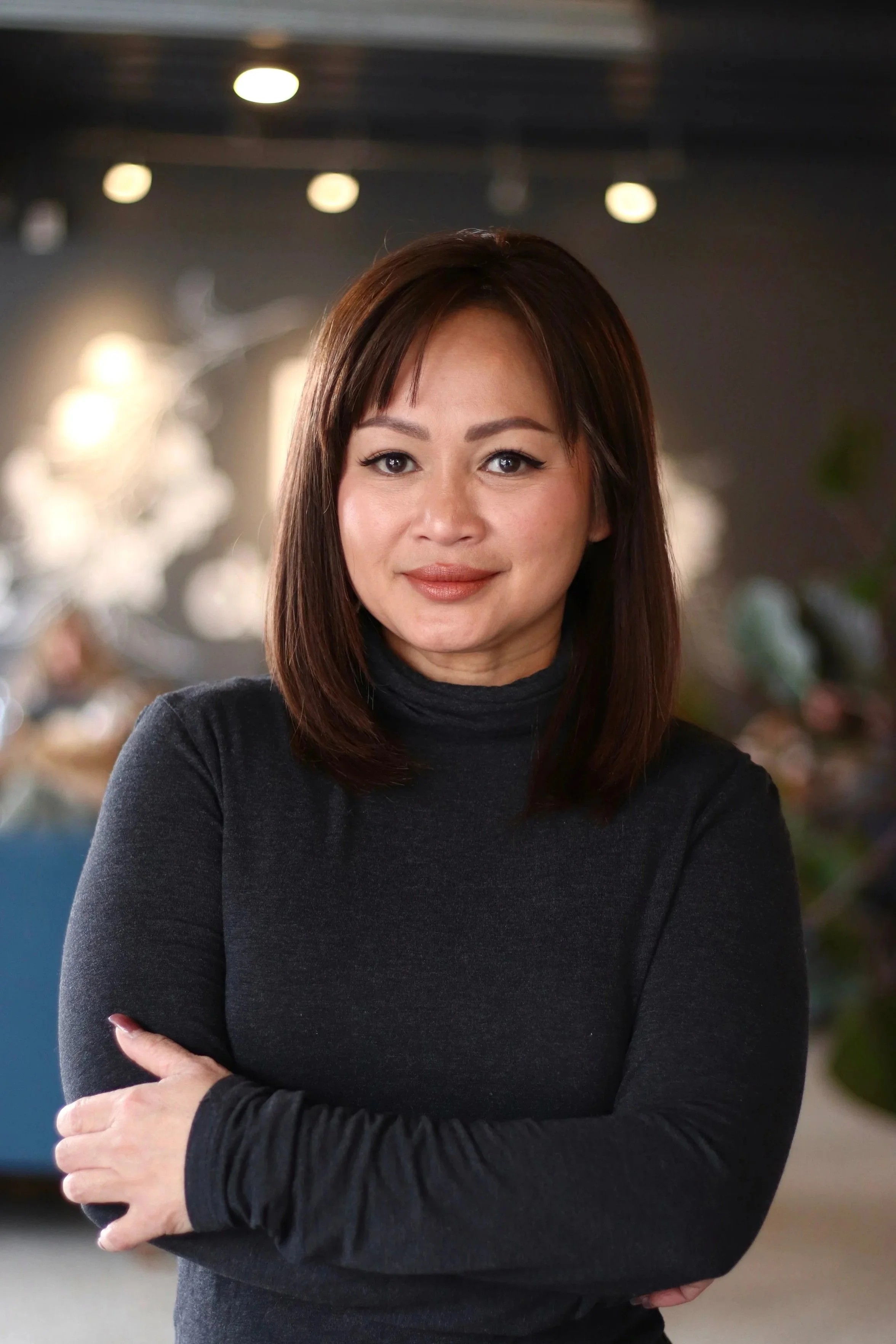 Woman-owned coffee shop, Asian-owned coffee shop.