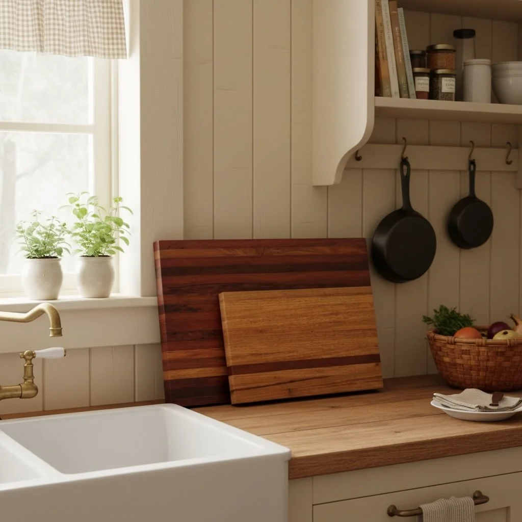 ⭐️Here is our take on the boring yet very useful chopping board. 
If you cook most of your meal like we do, chopping is just part of everyday meal prep. 

😡We don't like plastic, or flimsy boards. 
Sometimes they get used with vegetables, meat, or d