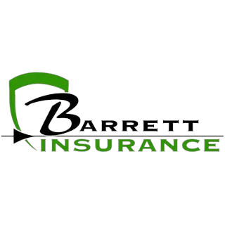 Logo for Barret Insurance with a green and purple color scheme, featuring a stylized arch and the company name.