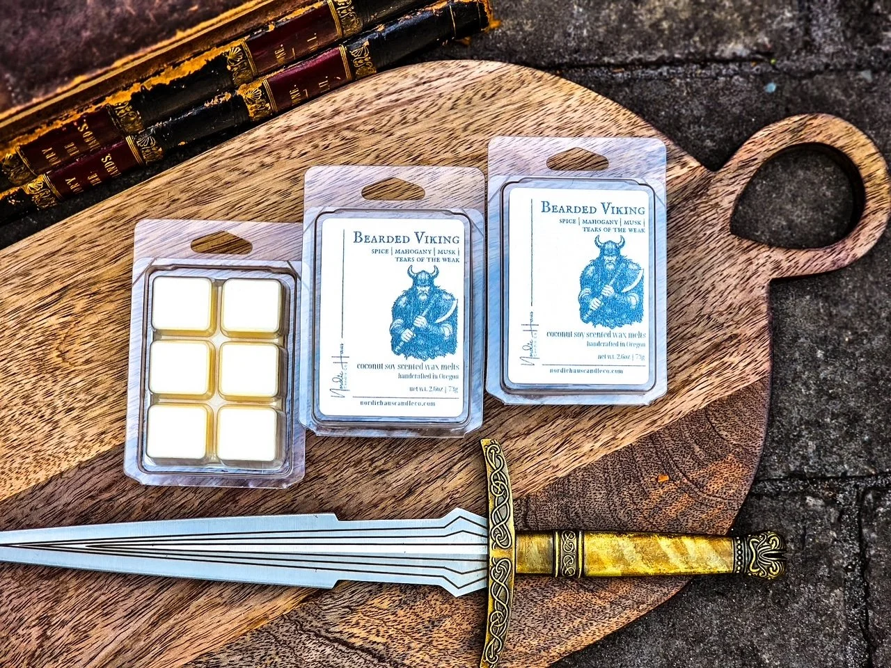 beared viking wax melt