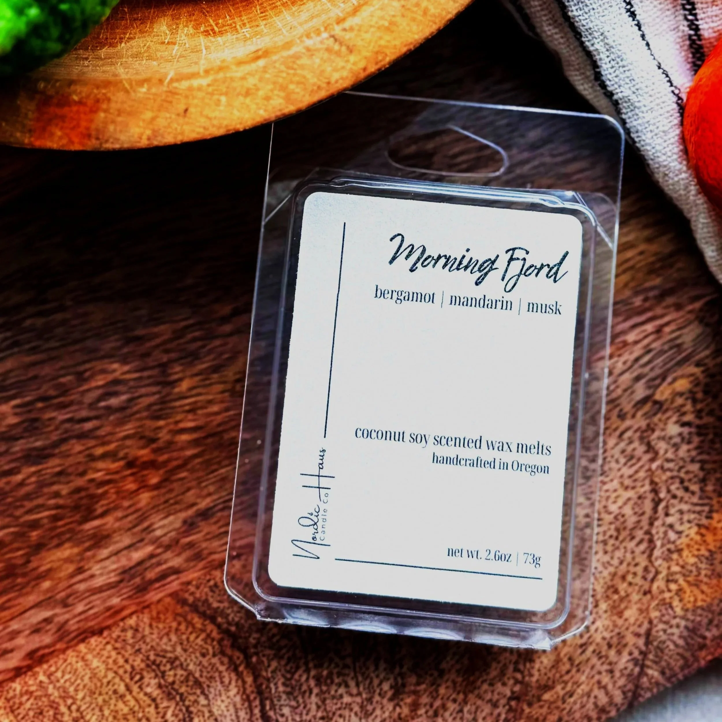 Bergamot and mandarin wax melt