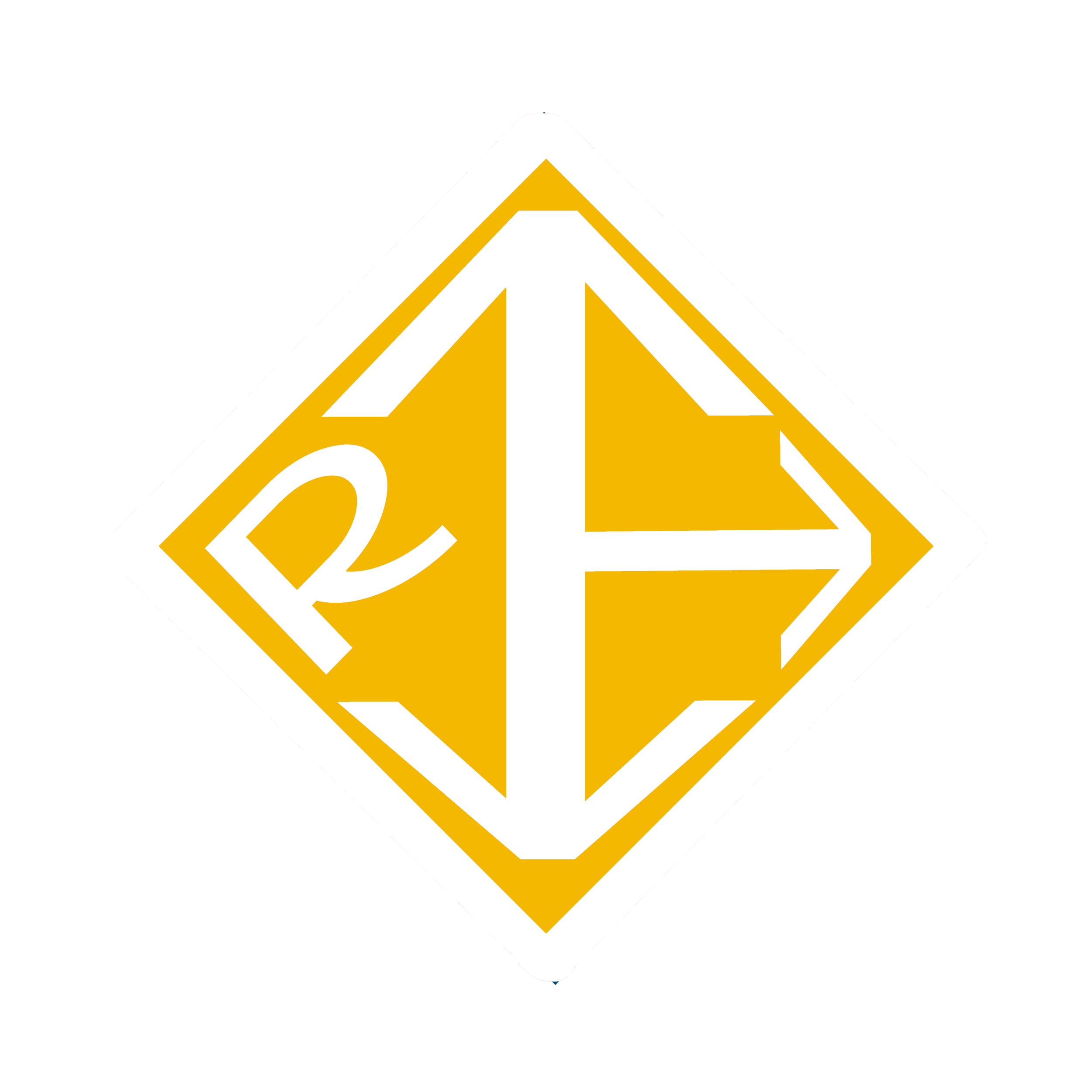 Yellow and white road work or construction warning sign with a triangular icon indicating caution ahead.