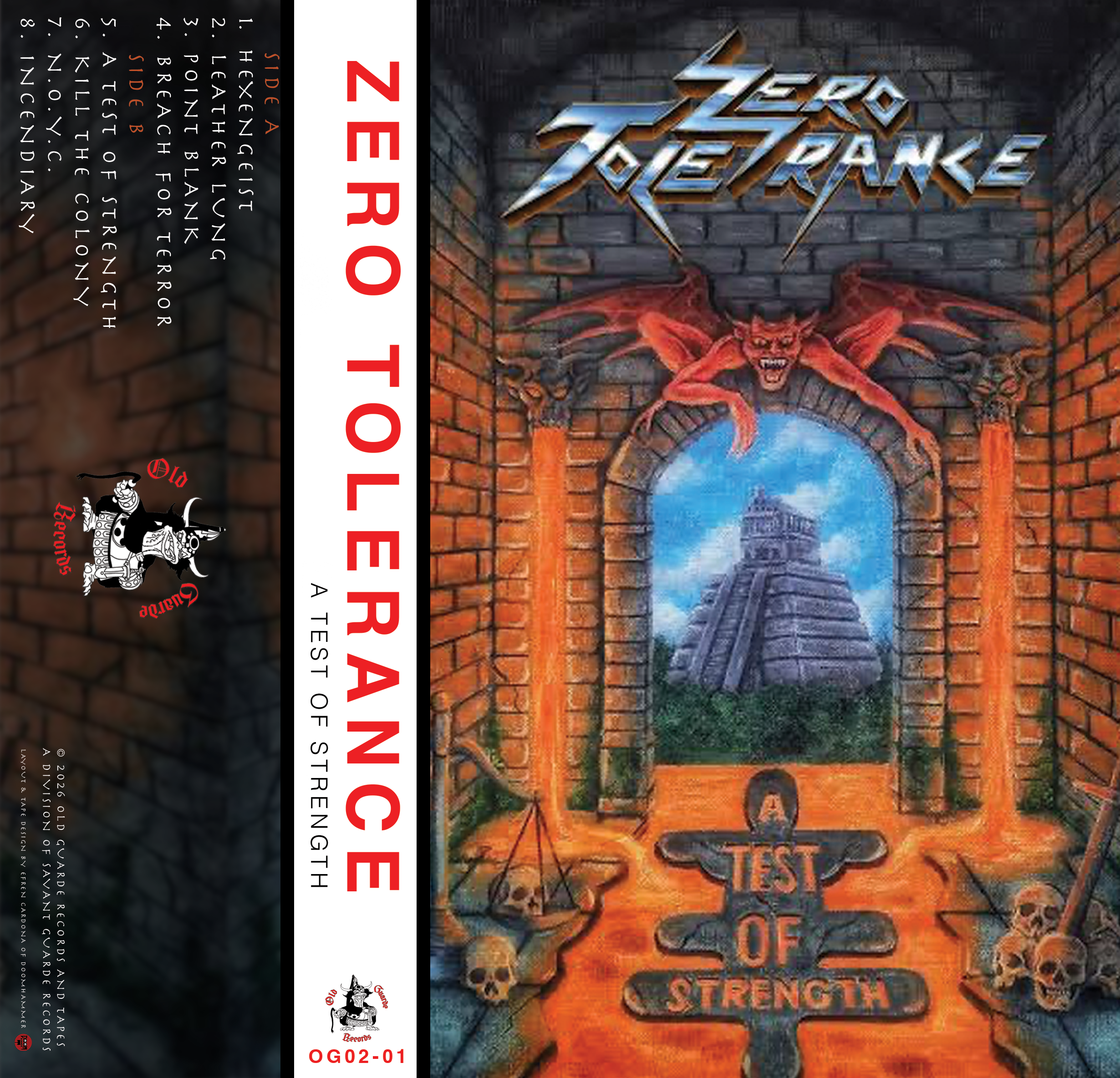Zero Tolerance - A Test of Strength CASSETTE PRESALE AUG 6th OUT SEP 11th (UK & USA)