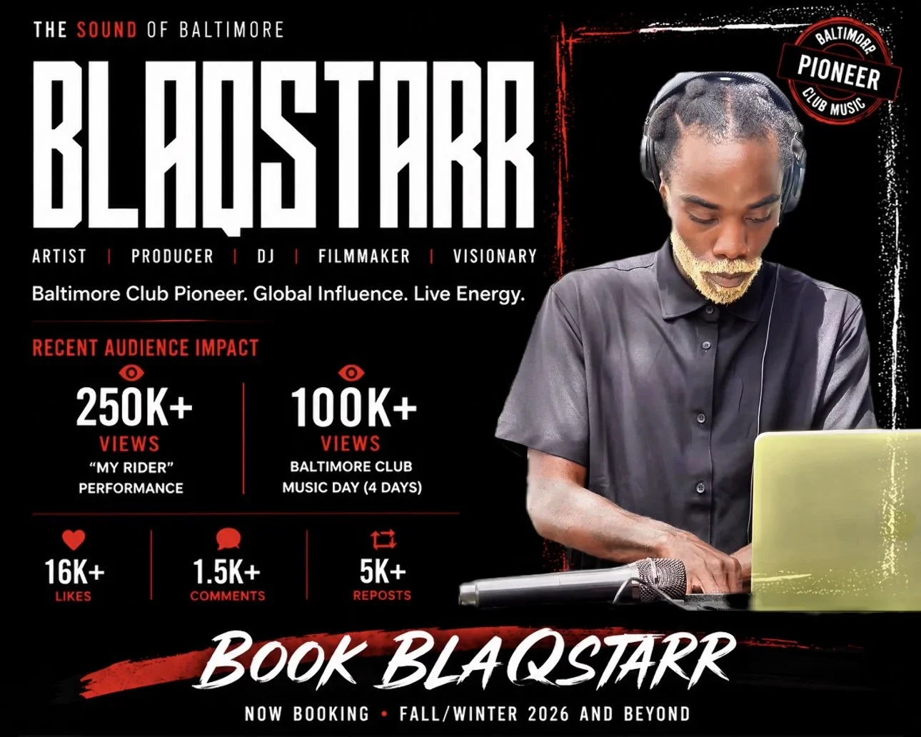 BLAQSTARR: DJ, Sound and Live Performance