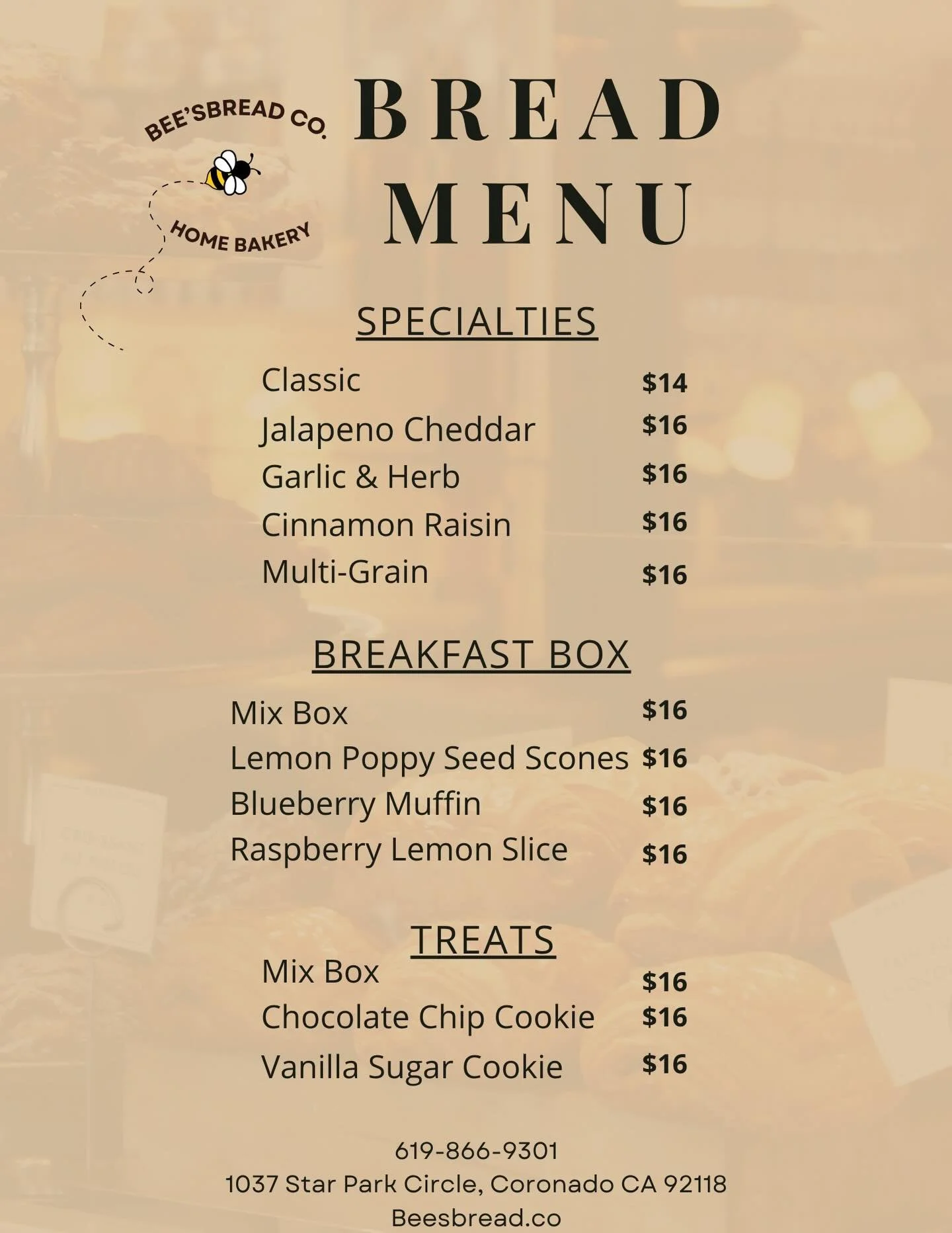 Coming up this week 💫🍞🍪 Order now! Link in bio!