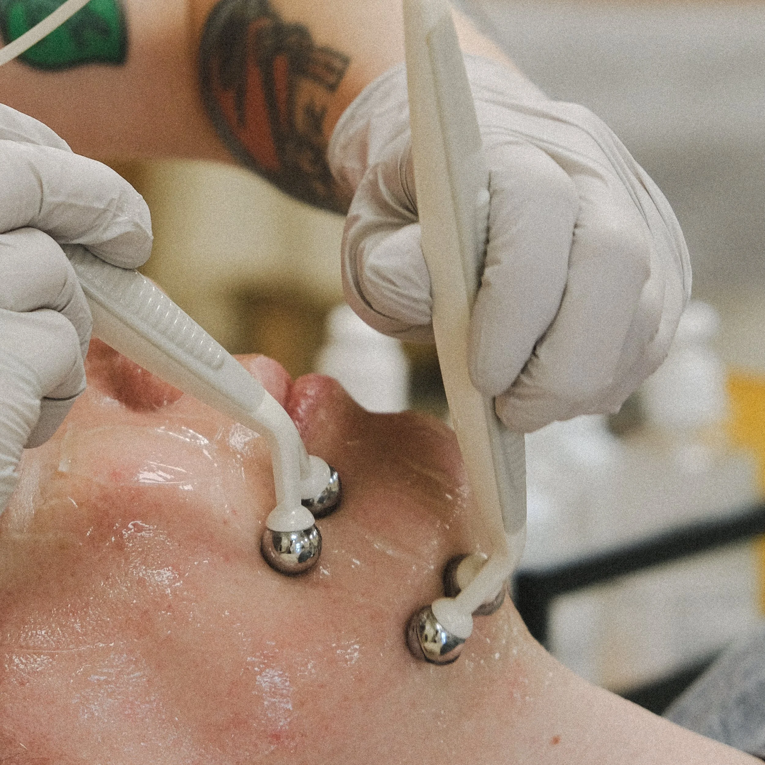 Microcurrent Facials at Dahlia Beauty Bar.  A natural, non-invasive botox alternative. Train your muscles naturally.