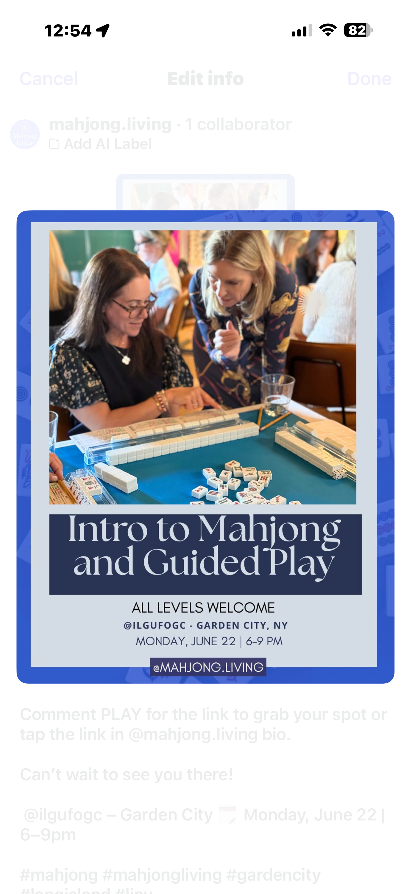 Beginner & Guided Play at Il Gufo