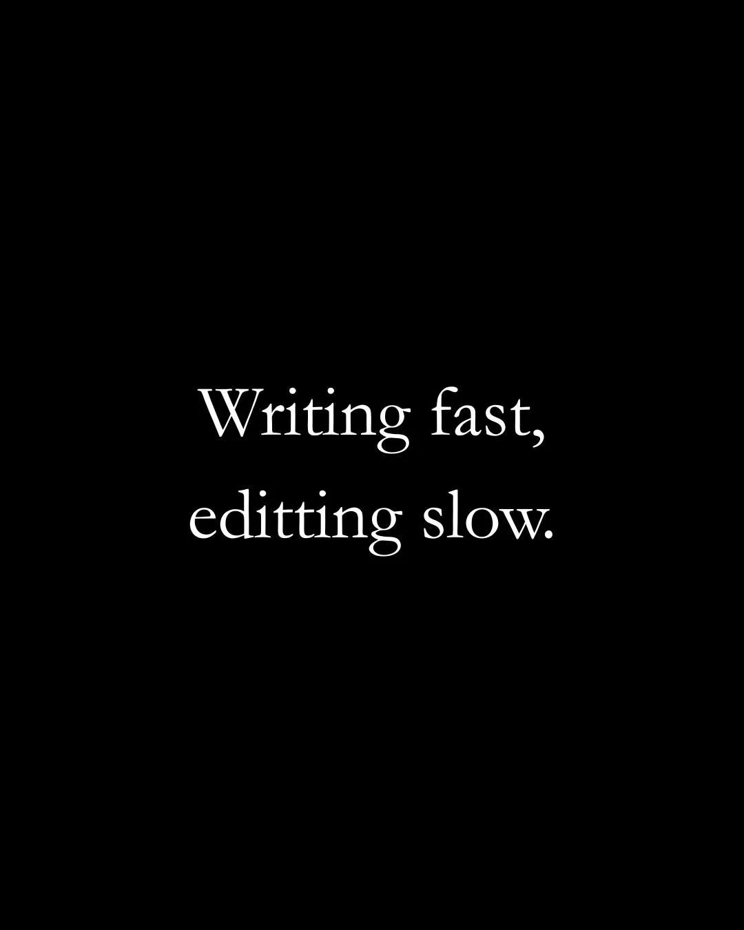 If I slow down too much while drafting, the anchors start dropping.	

#amwriting
#writingprocess
#revision
#writersofinstagram
#editing
#novelwriting