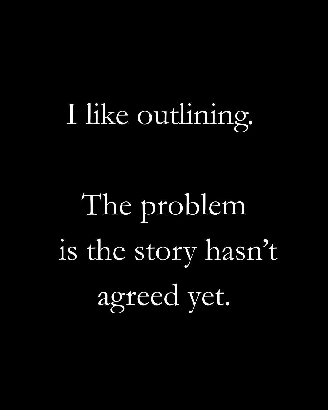 Outlines are helpful. They give me a direction. But once the draft starts moving, the story usually negotiates different terms. I try to pay attention.

#amwriting
#writingprocess
#revision
#writersofinstagram
#editing
#novelwriting