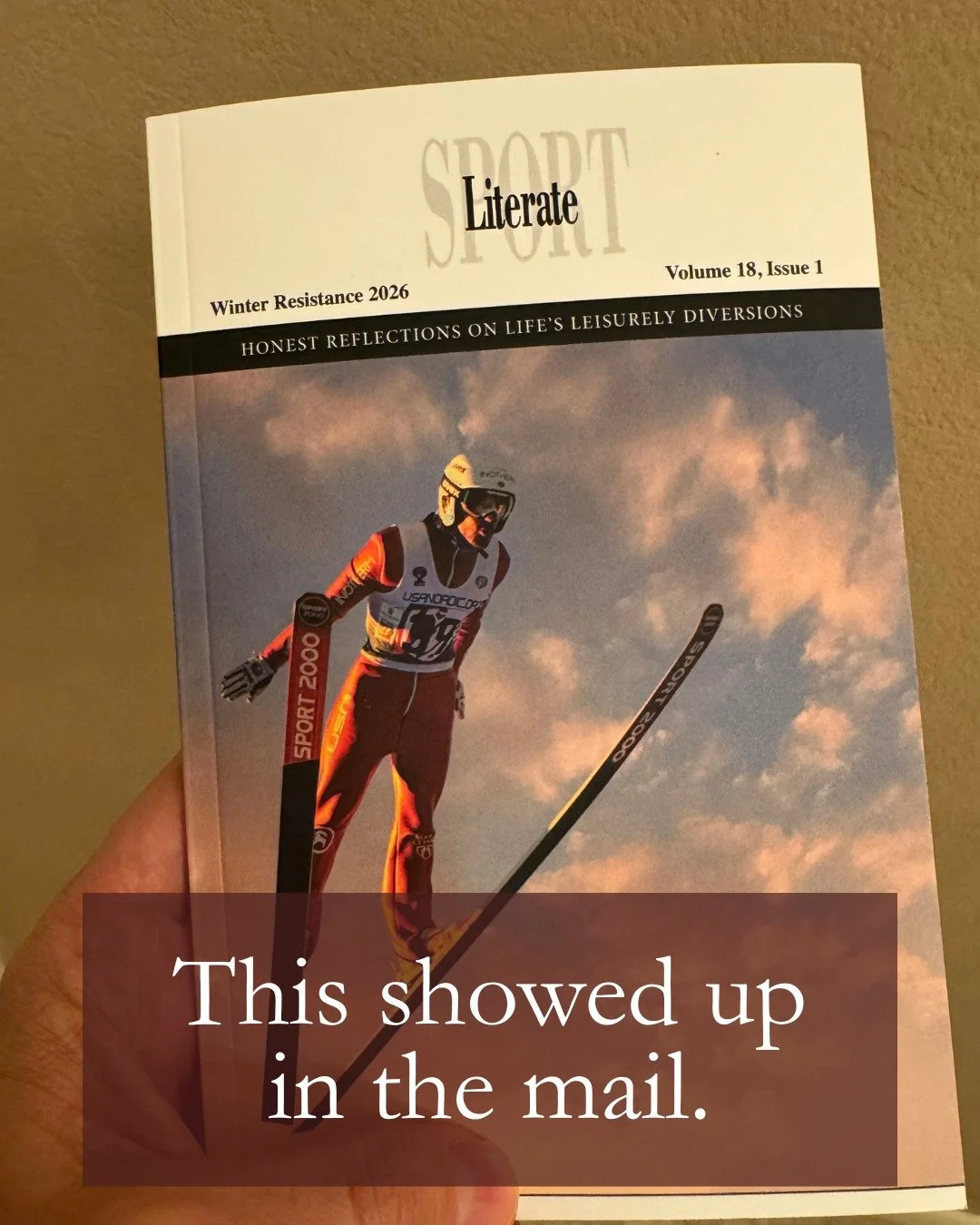 First time seeing something I wrote in print like this.
I don&rsquo;t know what I expected to feel, but it&rsquo;s something.

#creativewriting
#essay
#sportswriting
#literaryjournal