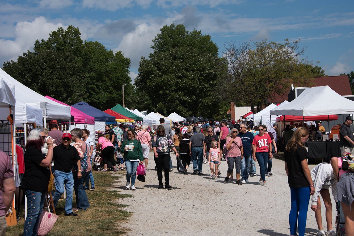 Crowd at Shawnee Town Craft Fair