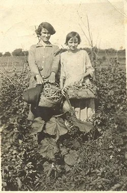 two young girls, early residents of Shawnee