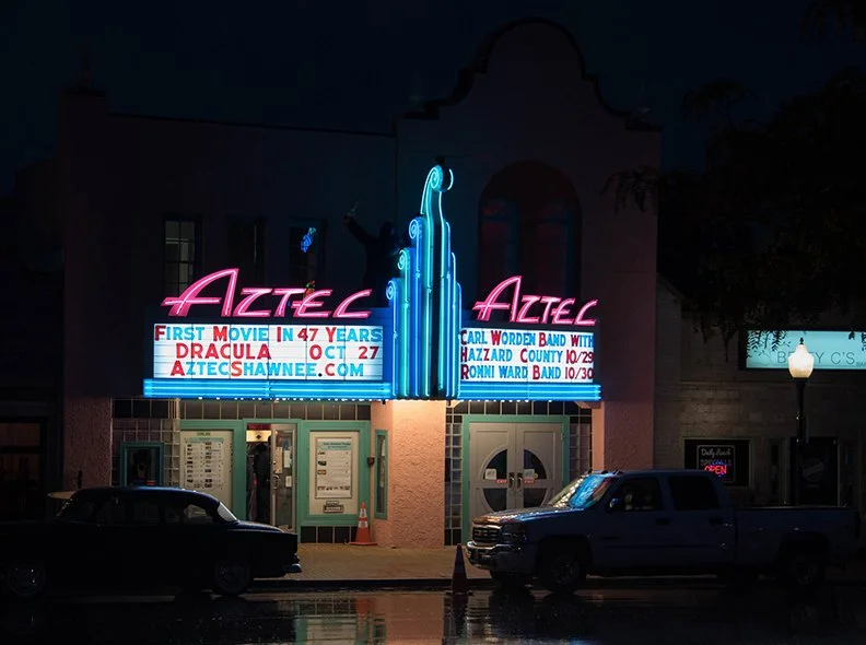 The Aztec Theater in Shawnee
