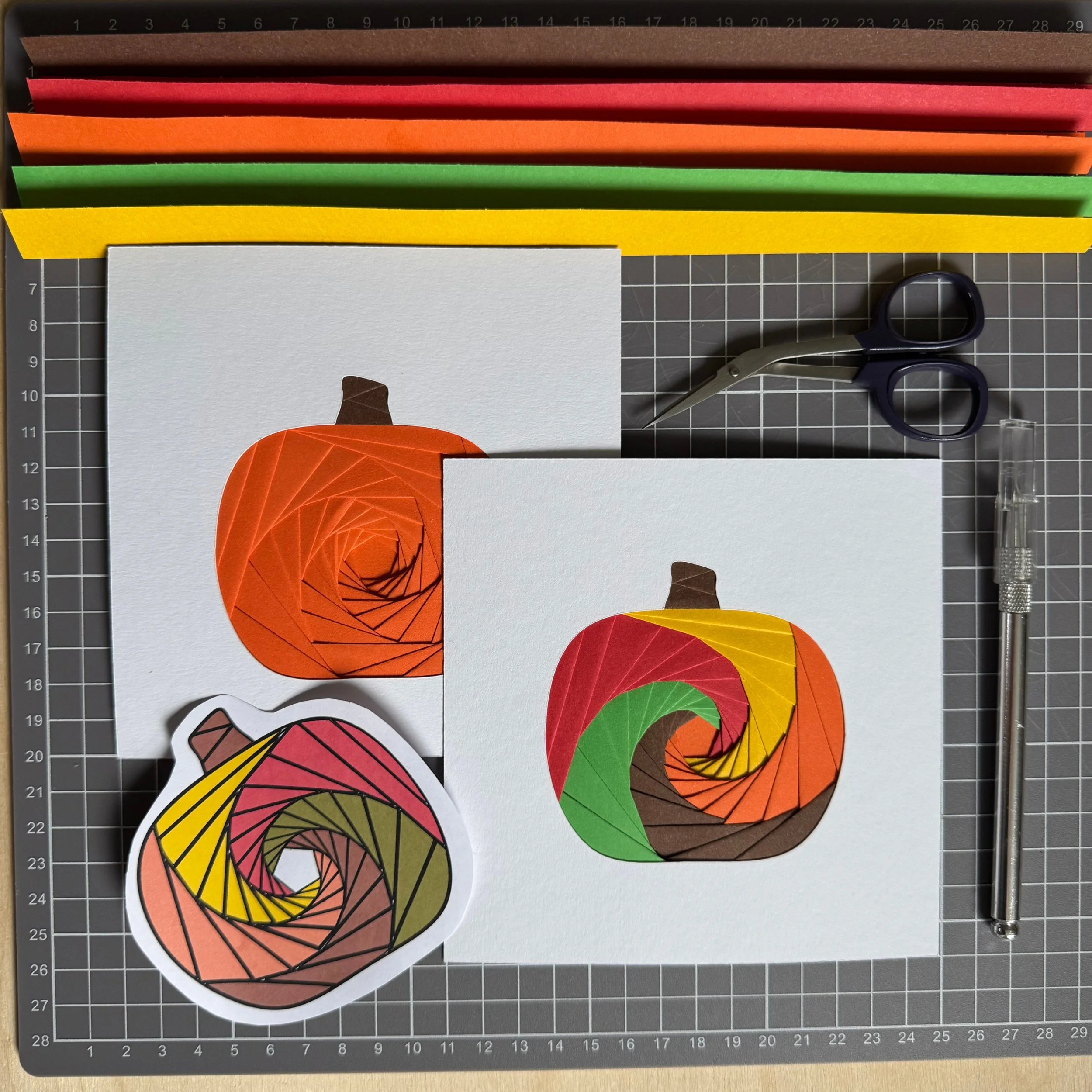 Pumpkin Iris Folding Tutorial