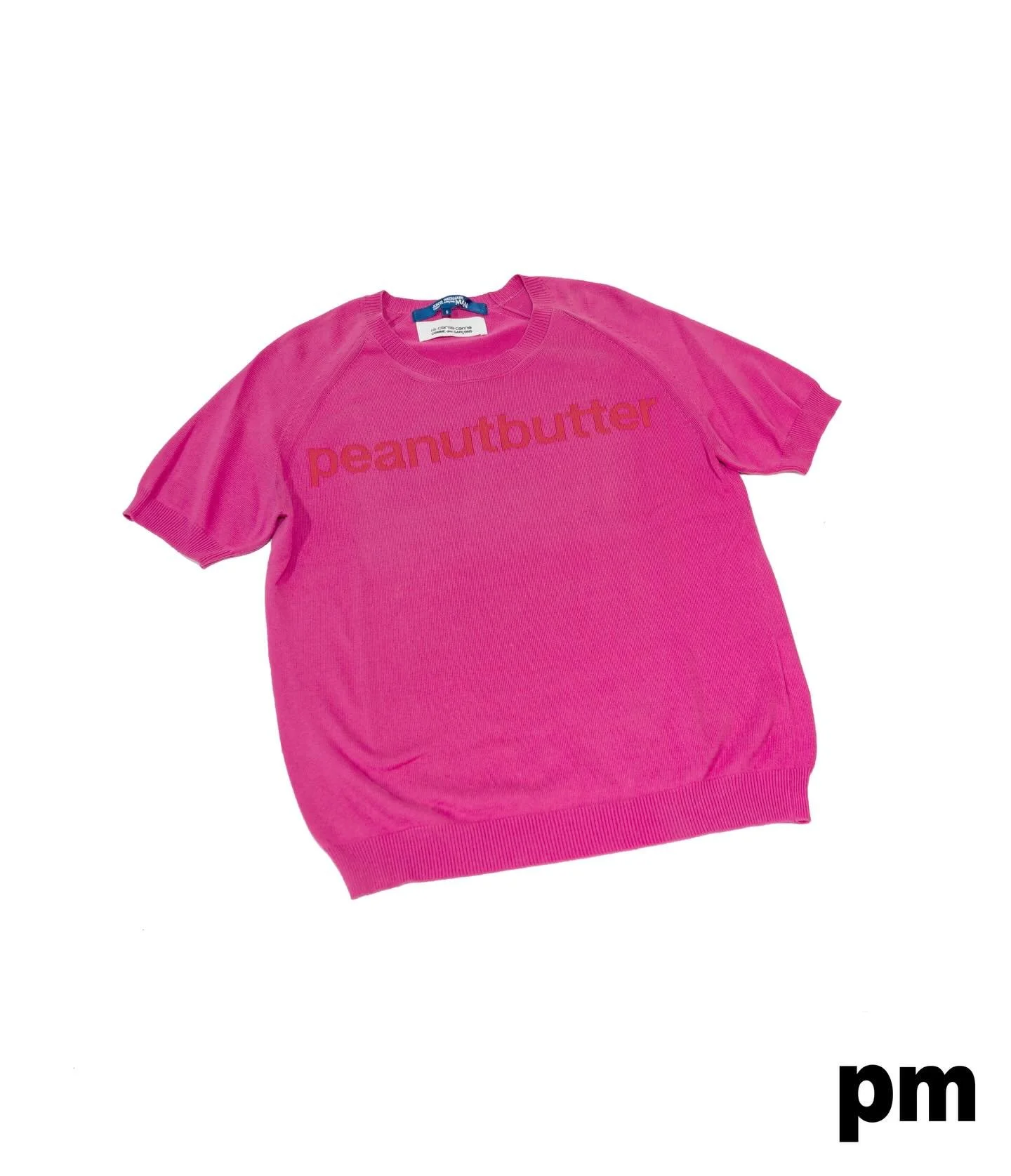 Junya Watanabe 09 &ldquo;Peanutbutter&rdquo; Sweater in Pink/Red. 

Available.