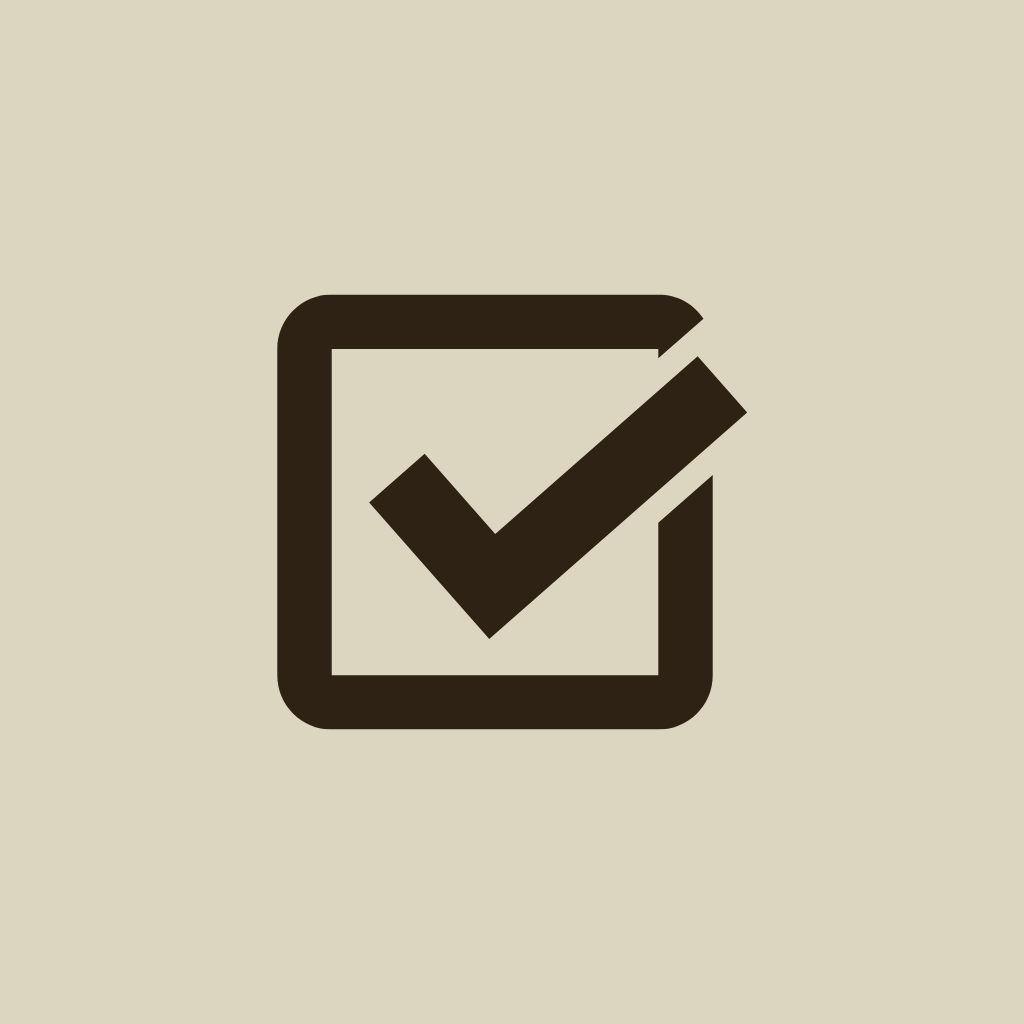 Icon of a checkbox with a check mark inside.