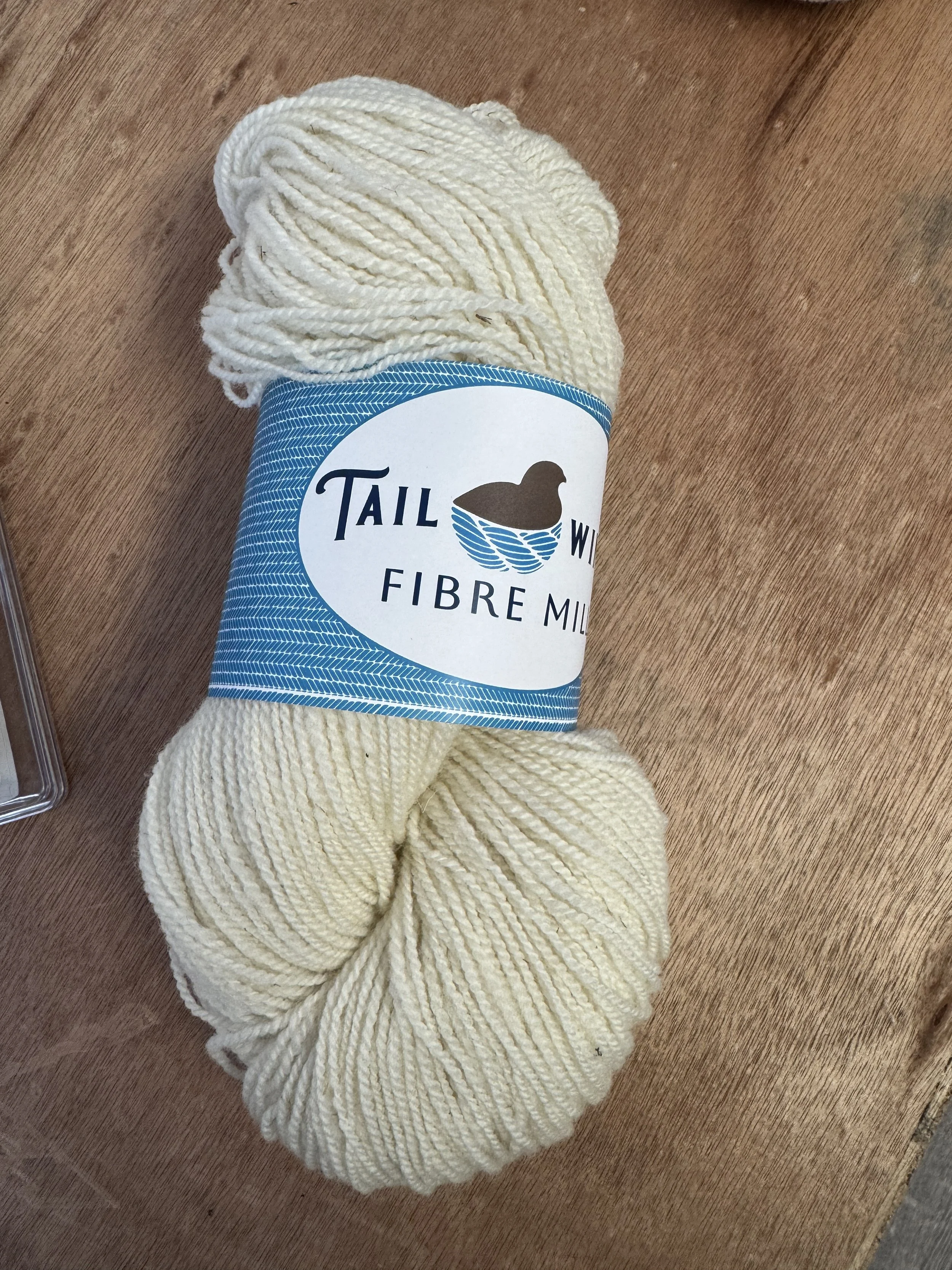Sport Weight Yarn - Romney, Natural White