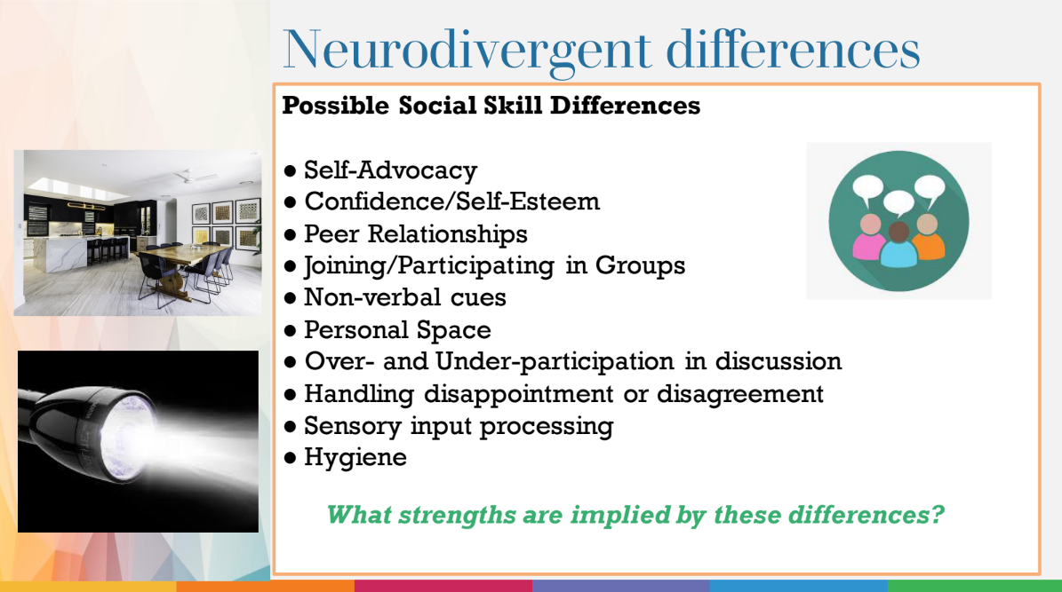 Adapted from original presentation at Moraine Valley Community College (2024) on neurodiversity, sensory processing, and patterns of responses across educational and workplace settings.