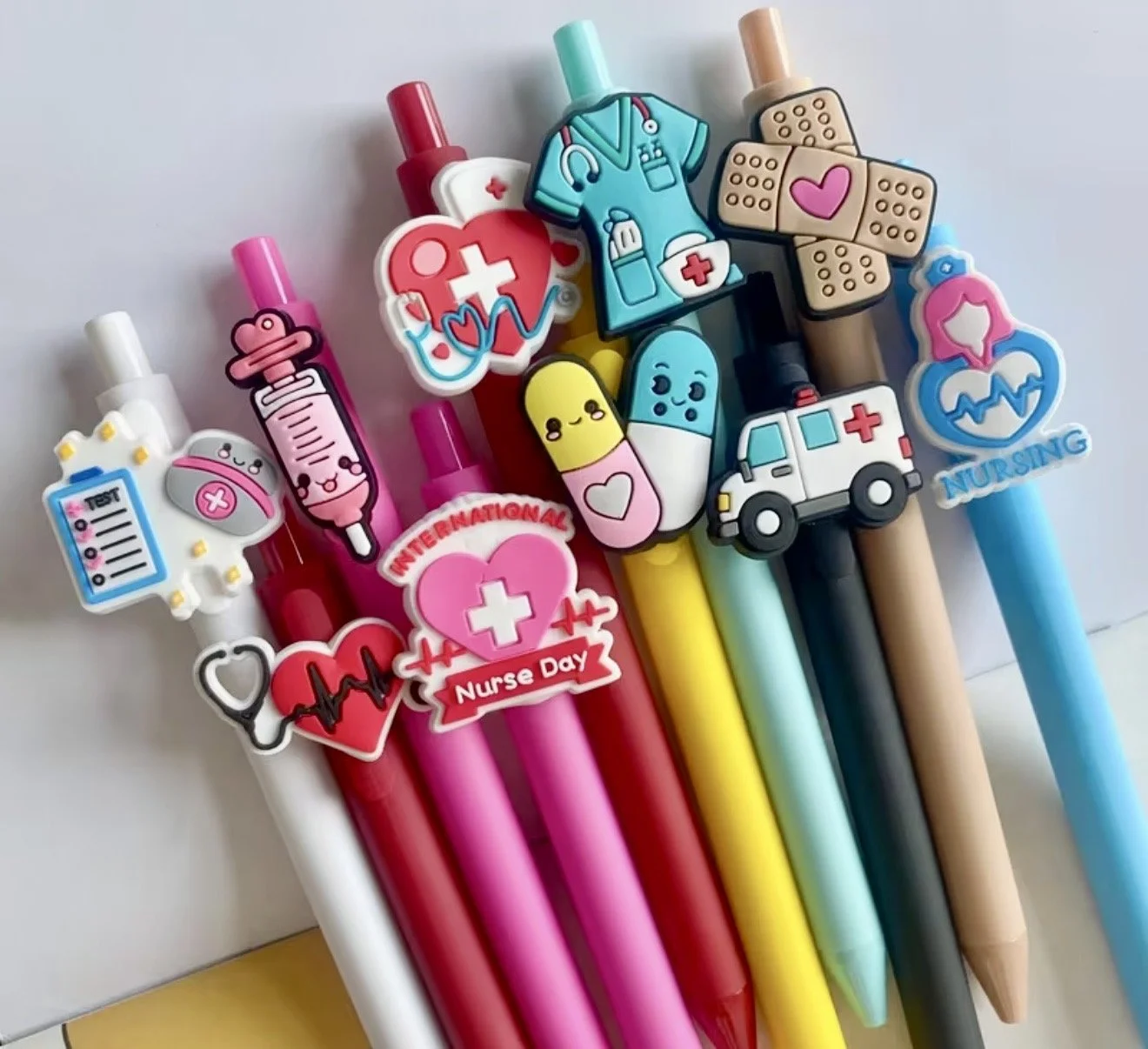 Cute Nurse Life Pen Set – Medical & Healthcare Character Pens