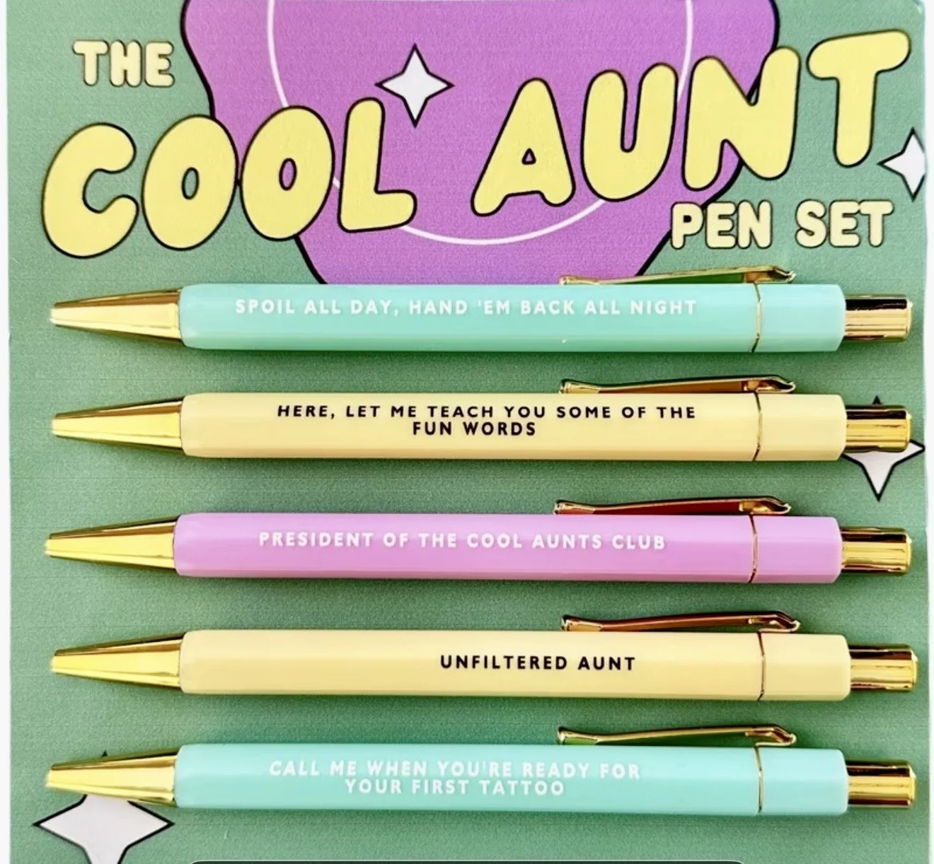 The Cool Aunt Pen Set