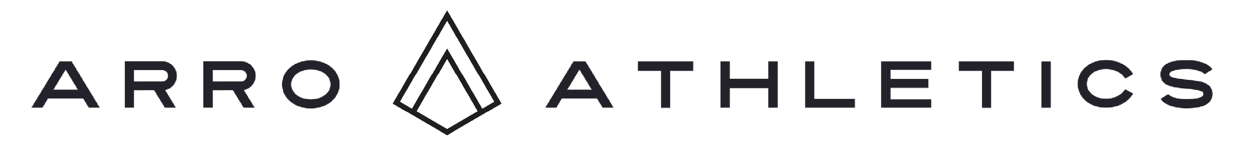 Logo with the text 'Arro Athletics' featuring a mountain peak icon.