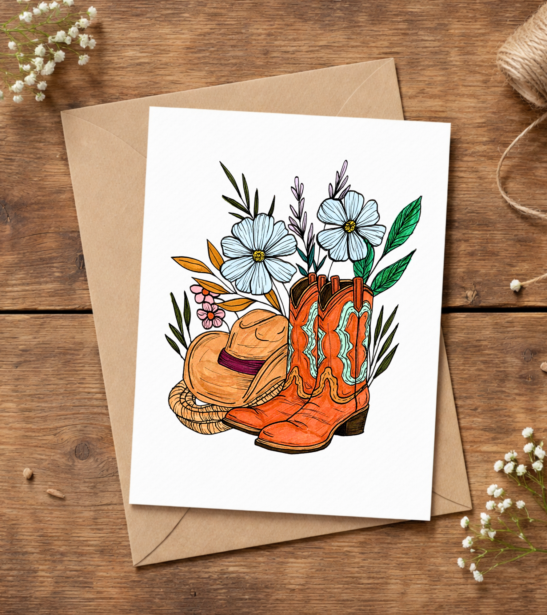 Hand Drawn Greeting Card