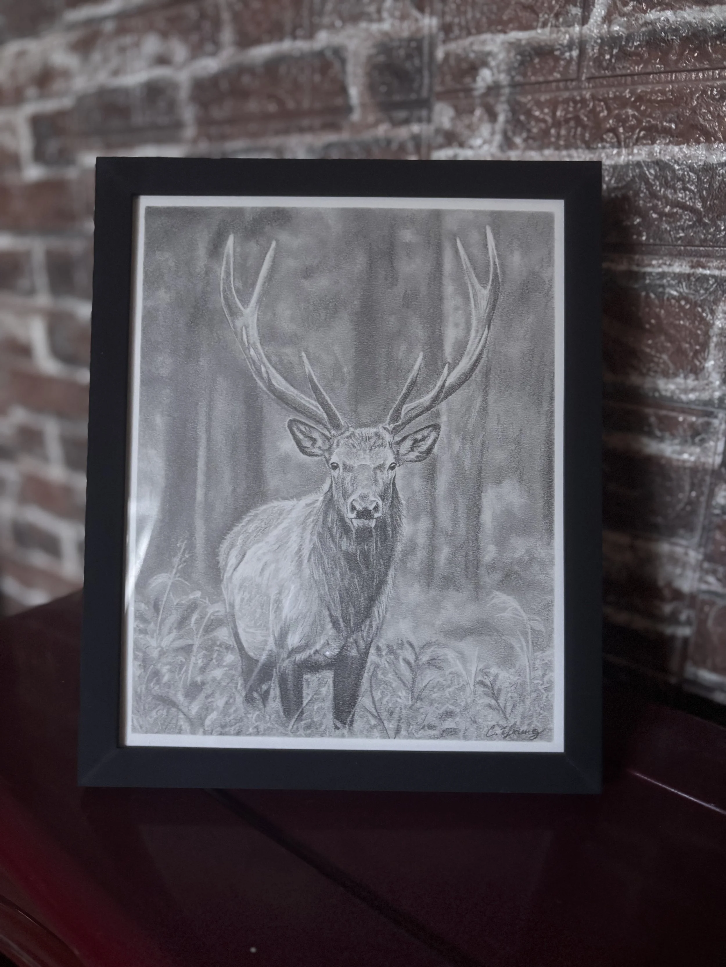 "Standing Tall" Original Drawing