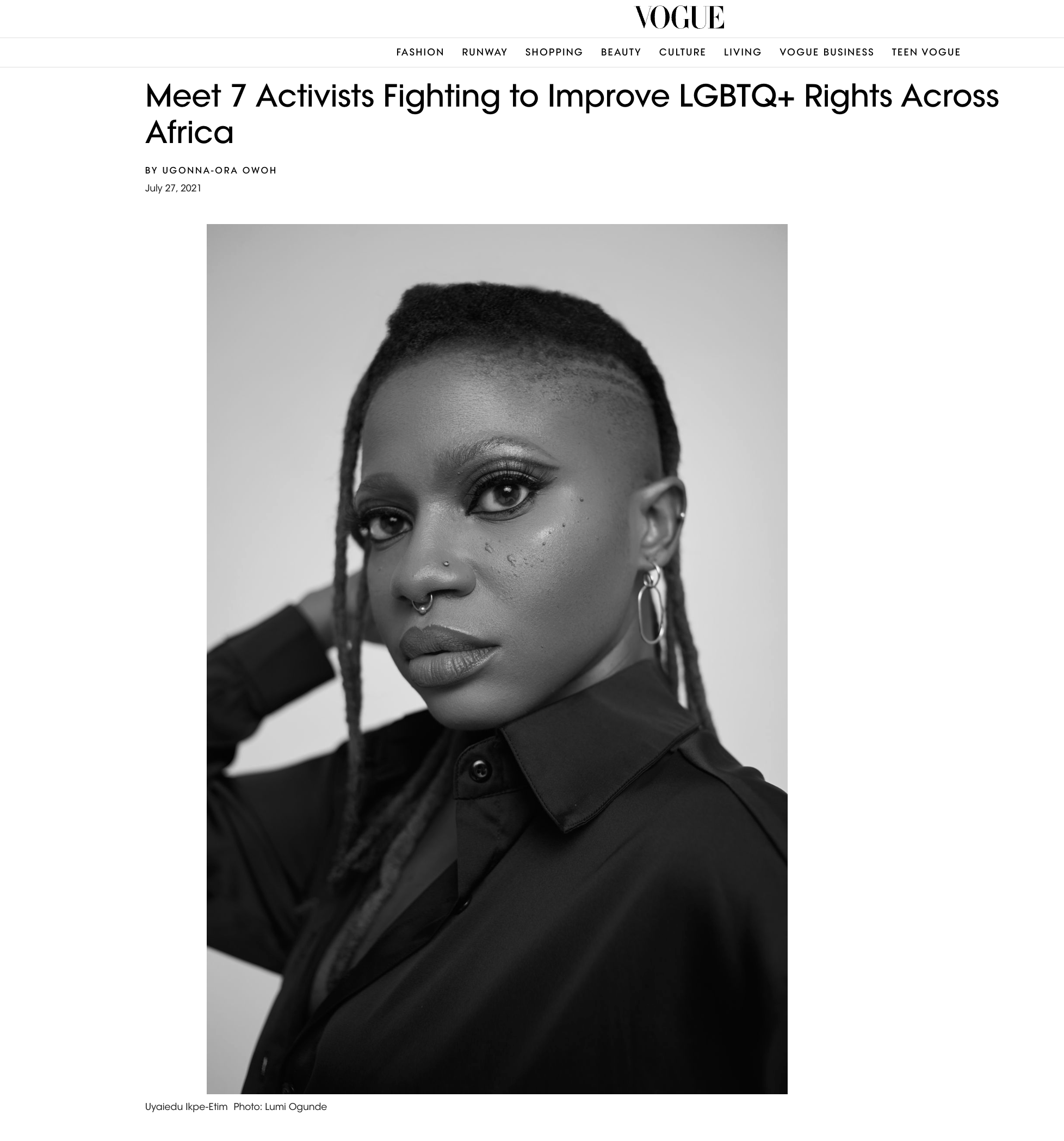 Brand Client | Vogue Publication
