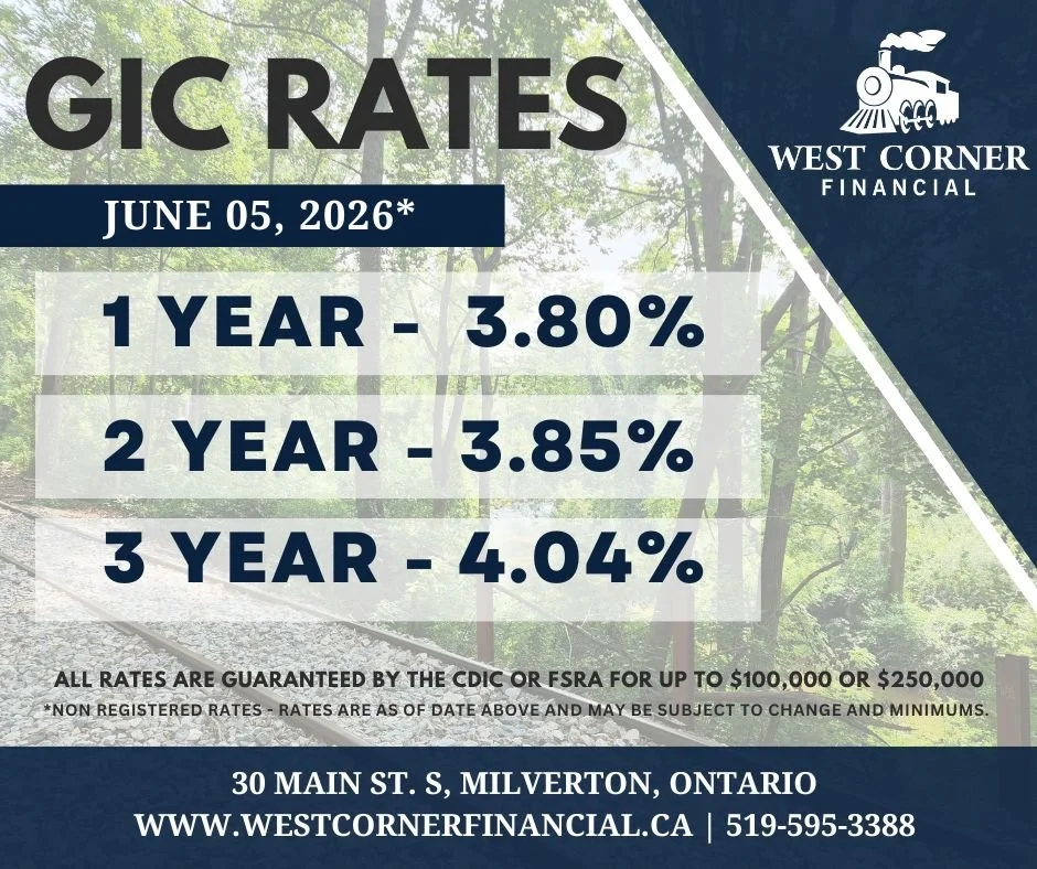 Cad Gic Rates GIC Rates — West Corner Financial