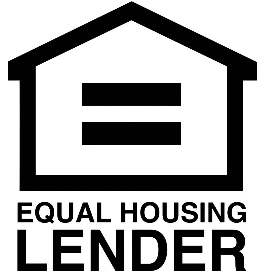 Equal Housing Lender logo, a house with equal sign inside in black colors.