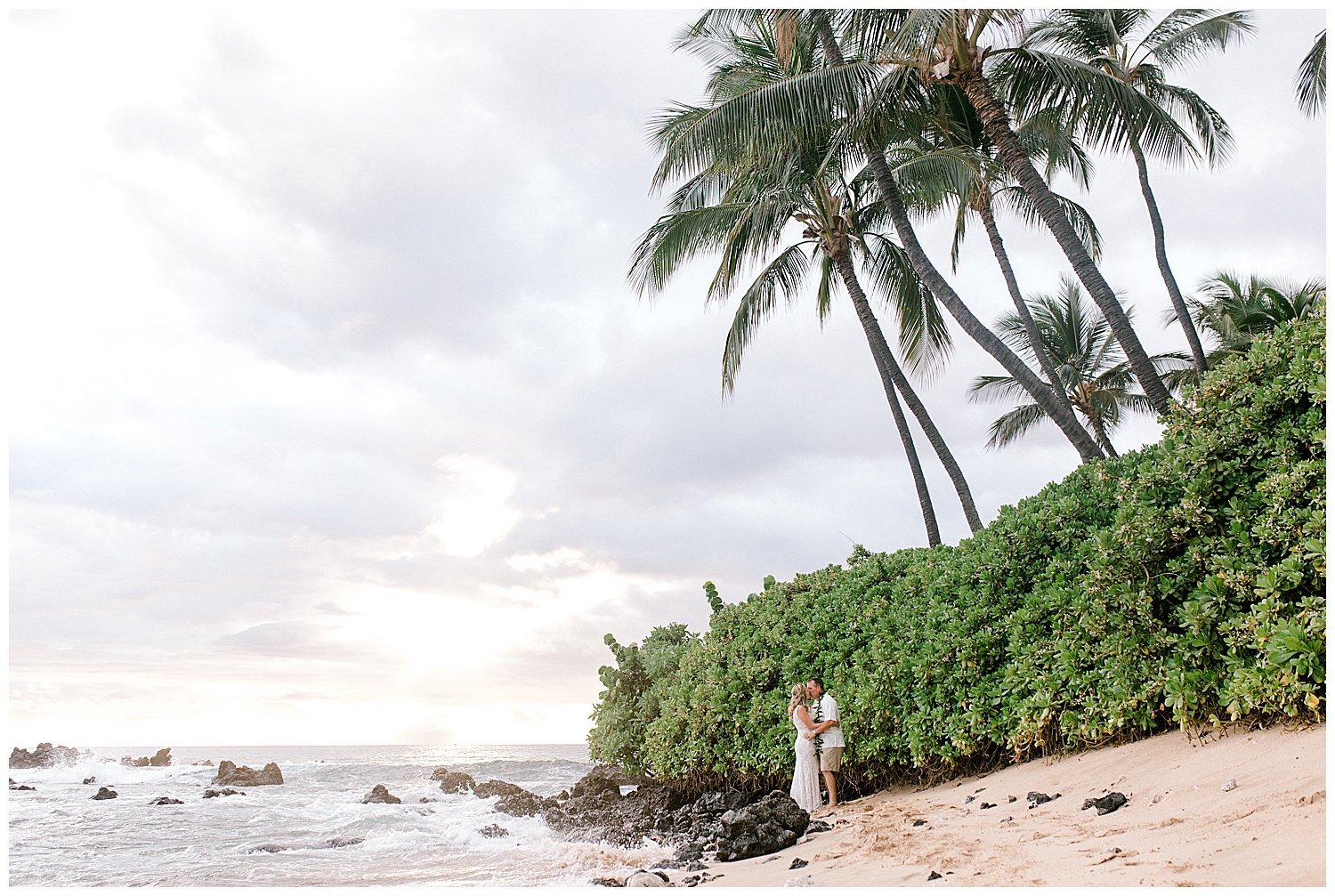 Simple Elopement at Palauea (White Rock) Beach, Maui  | J + R
